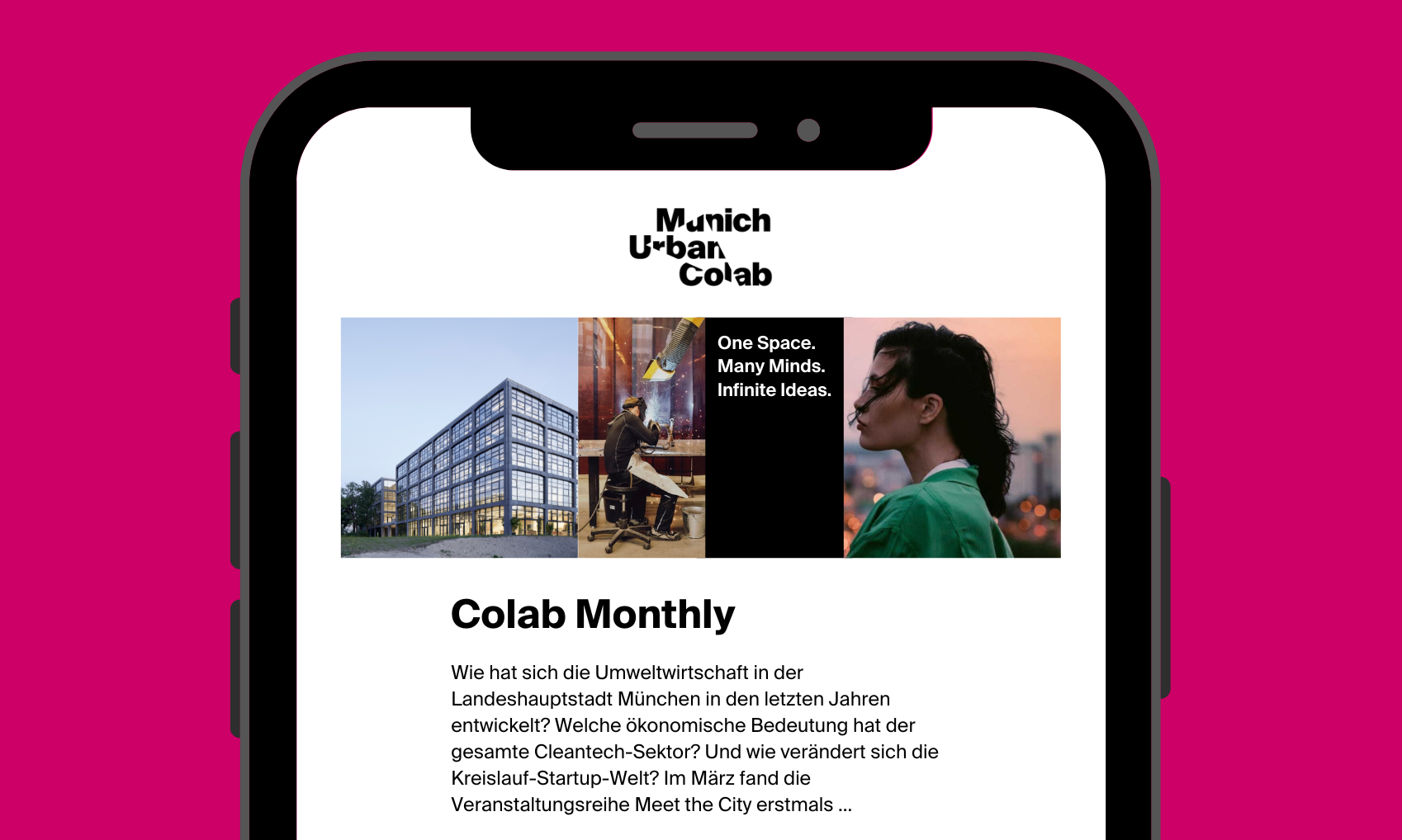 Munich Urban Colab_Newsletter Mobile Preview